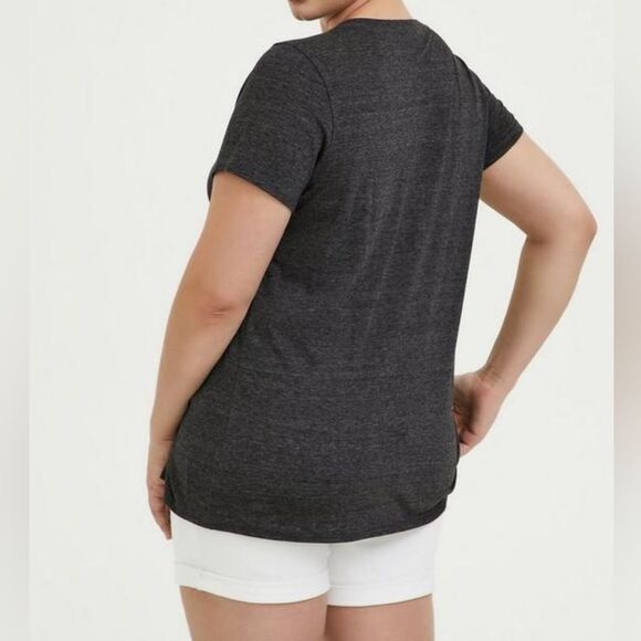 TORRID Friday Called Charcoal Grey Crew Tee - Picture 3 of 8